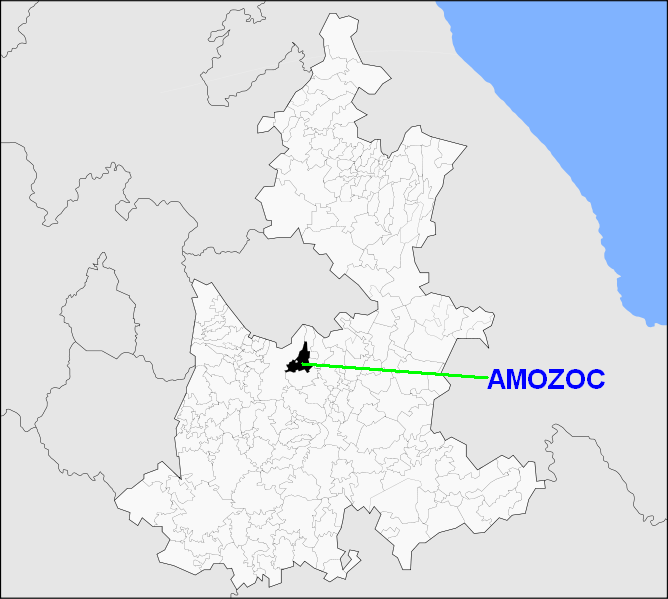 &quot;AMOZOC MI LUGAR&quot;: Ubicación