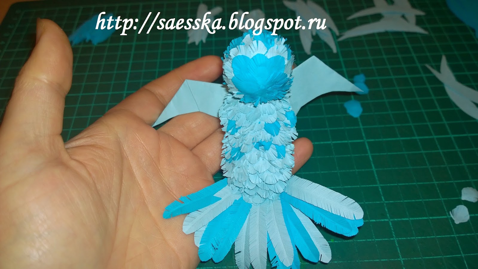 Птица счастья из бумаги Птица счастья из бумаги