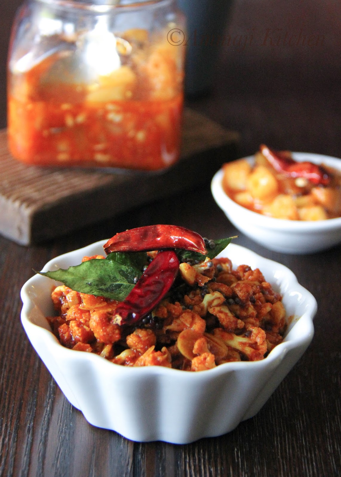 Cauliflower Pickle Indian Food Recipes Ammaji Kitchen