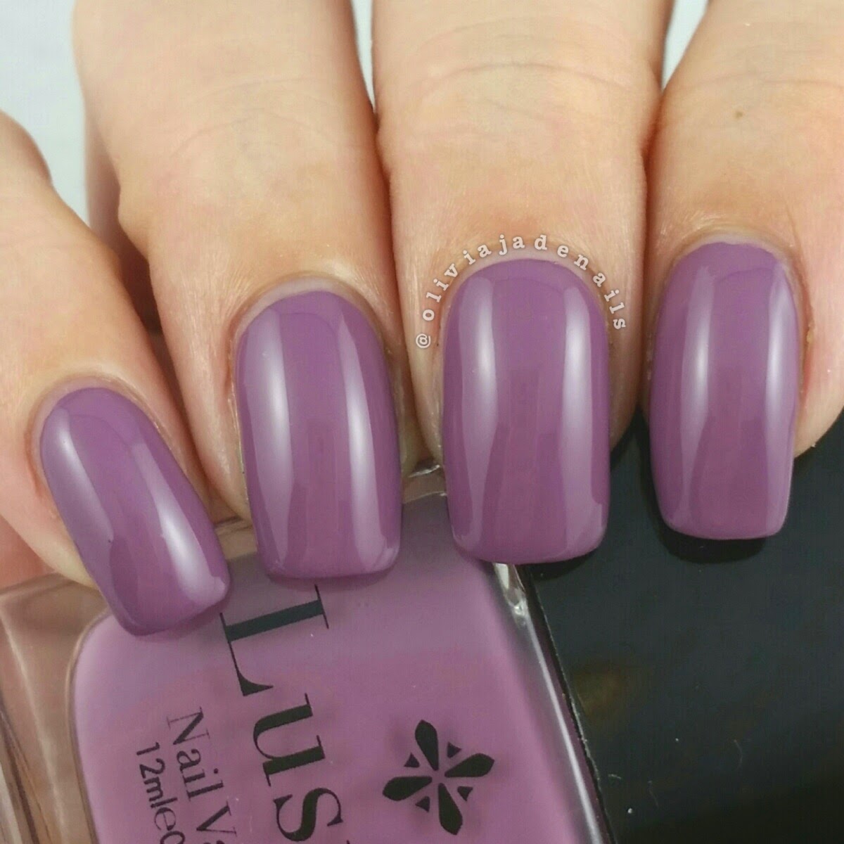 Lustre Nail Vanish Bonbons Orchidee swatched by Olivia Jade Nails