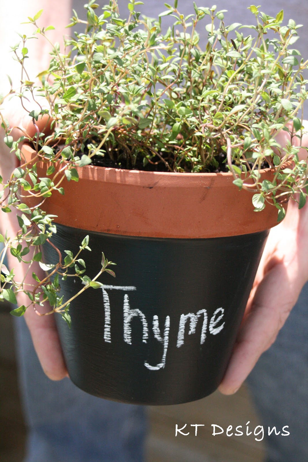 KT Designs: Tutorial Terracotta, Chalkboard Paint, and Herbs