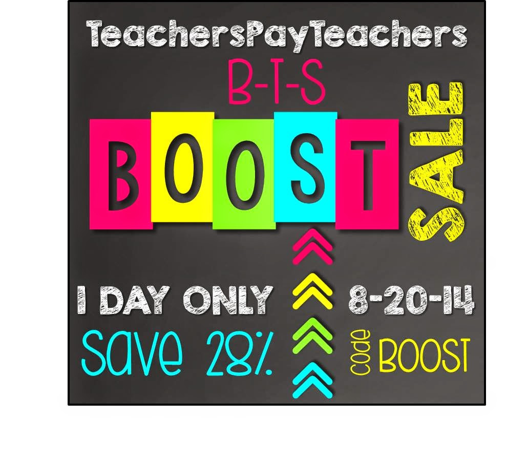 TpT Back to School BOOST Sale 20th AUG 2014 TpT Back to School BOOST Sale 20th AUG 2014