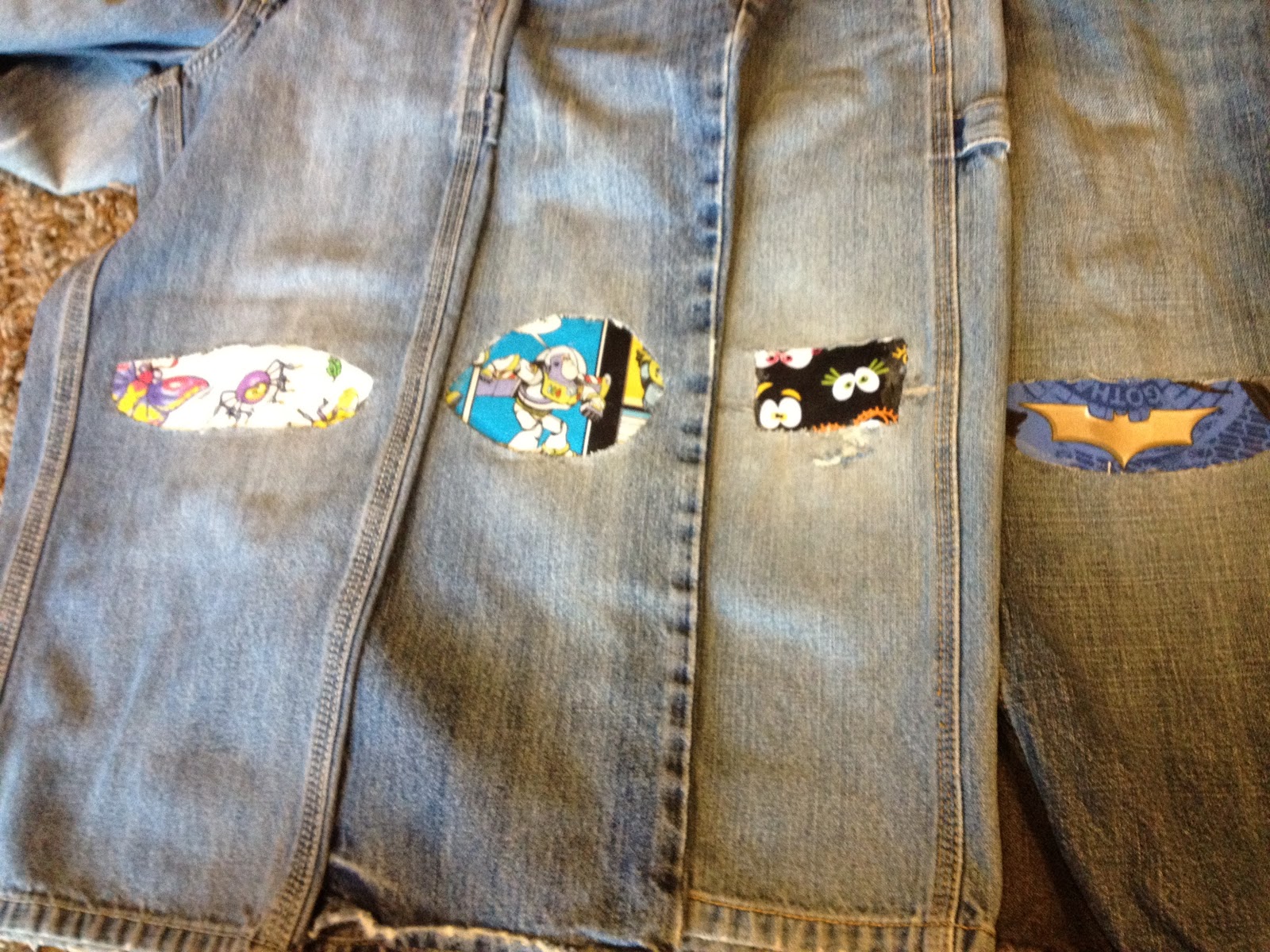 Crafty Night Owls Mending Holy Jeans Fun and Practical