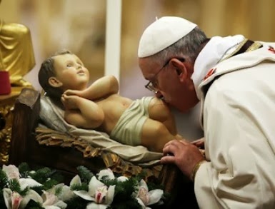 Image result for pope kissing baby