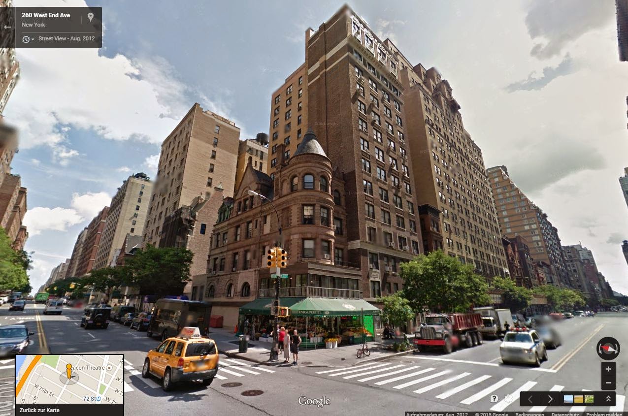 New York History Geschichte 271 West 72nd Street Aldrich Mansion