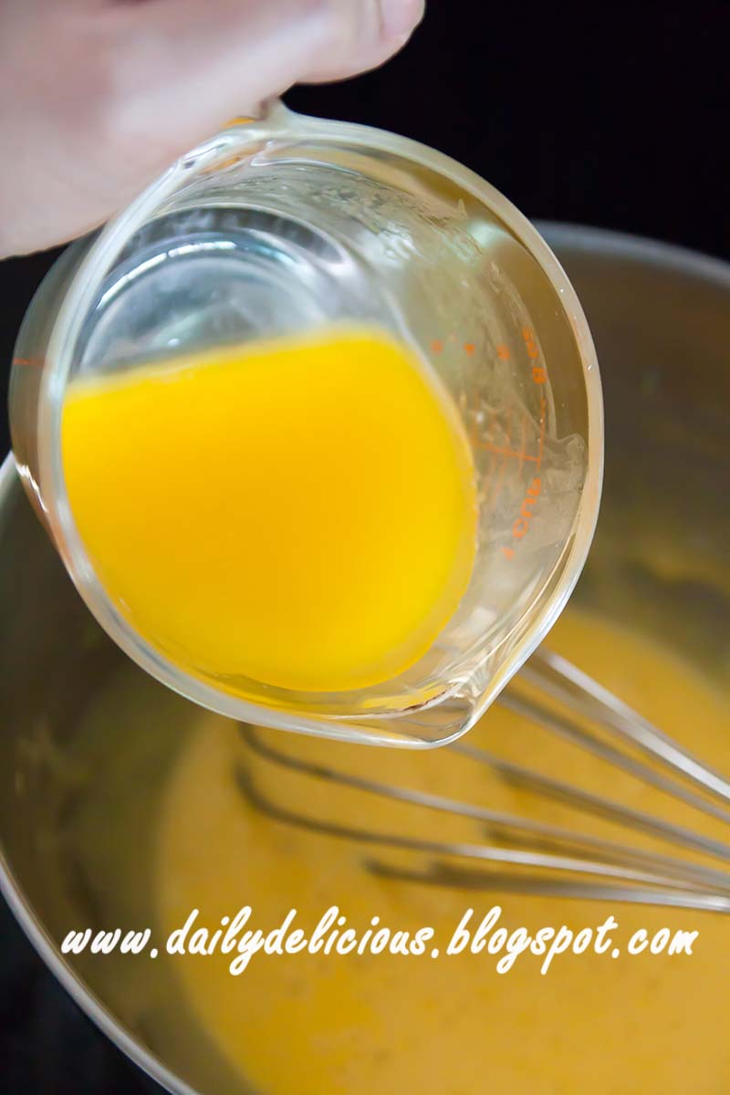 dailydelicious Green tea chiffon cake with Green tea white chocolate