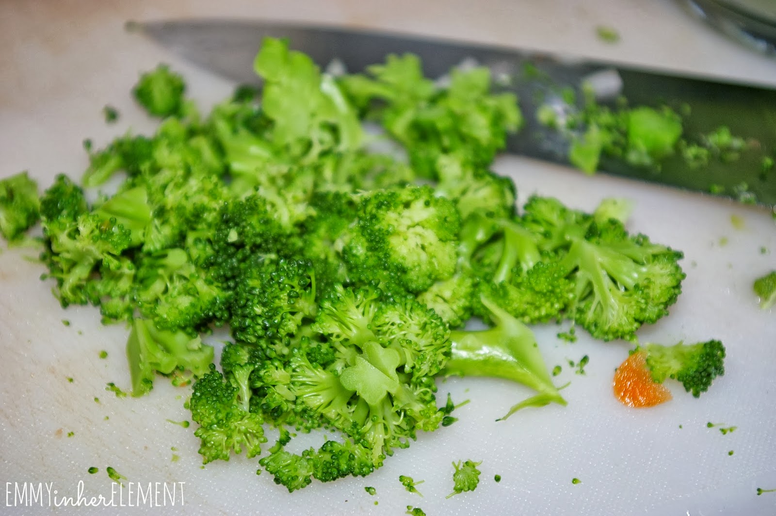 Emmy in her Element Broccoli cheese medley in a bread loaf