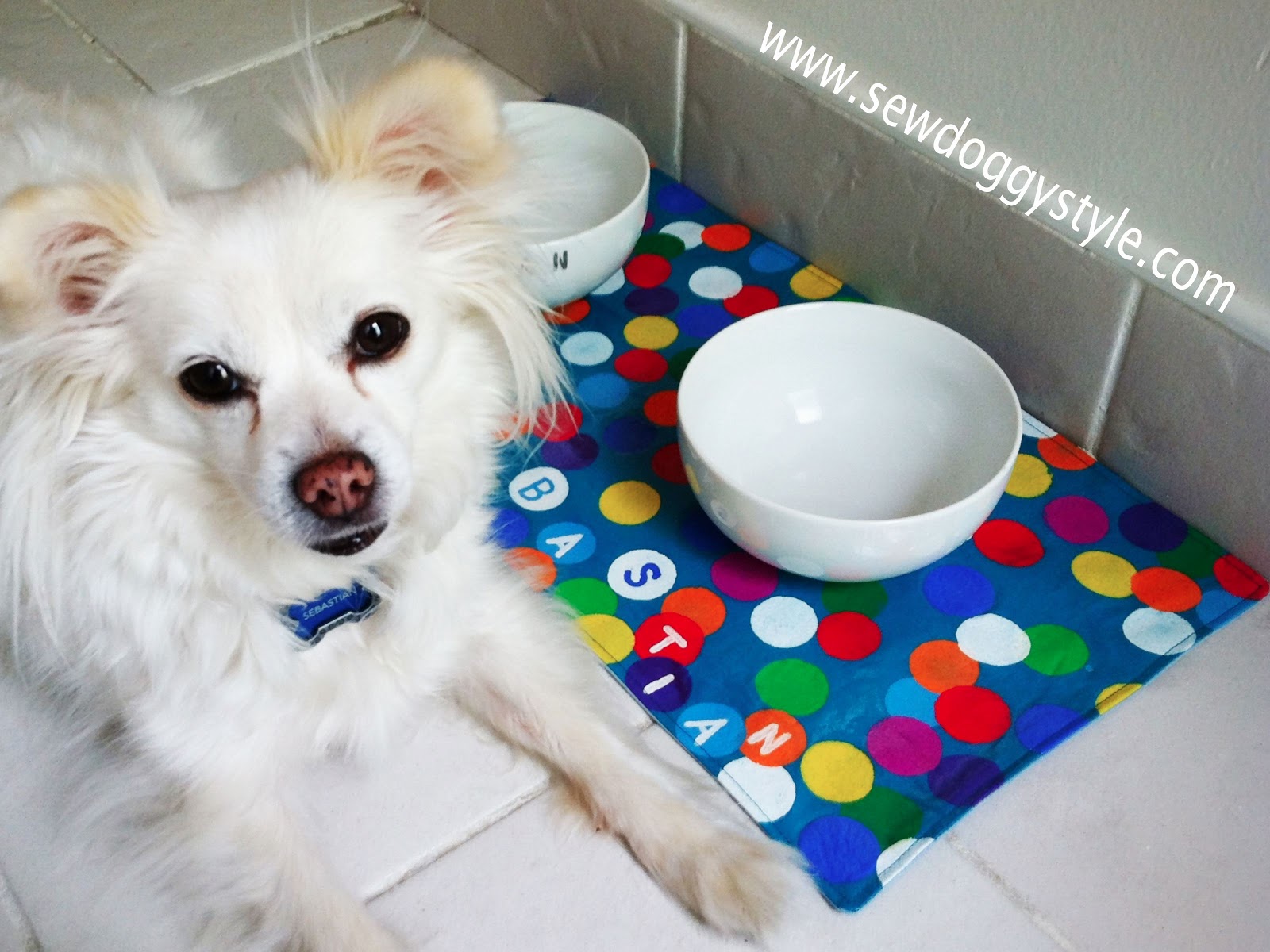 Sew DoggyStyle DIY Fun Summer Placemat for Pet Bowls