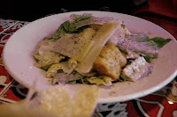 The Caesar side salad, although a bit light, makes a good pairing with the tortilla soup.