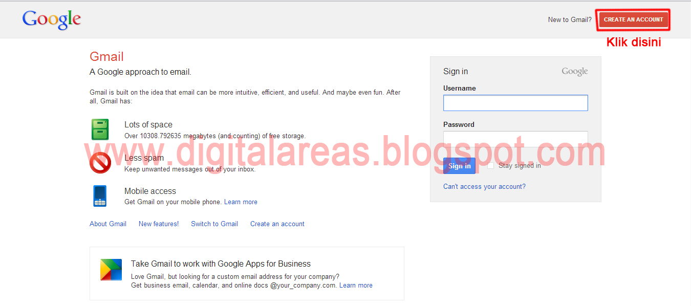 Cara Membuat Email Google Mudah | cara mudah membuat email google gmail digital areas Cara Membuat Email Google Mudah | cara mudah membuat email google gmail digital areas