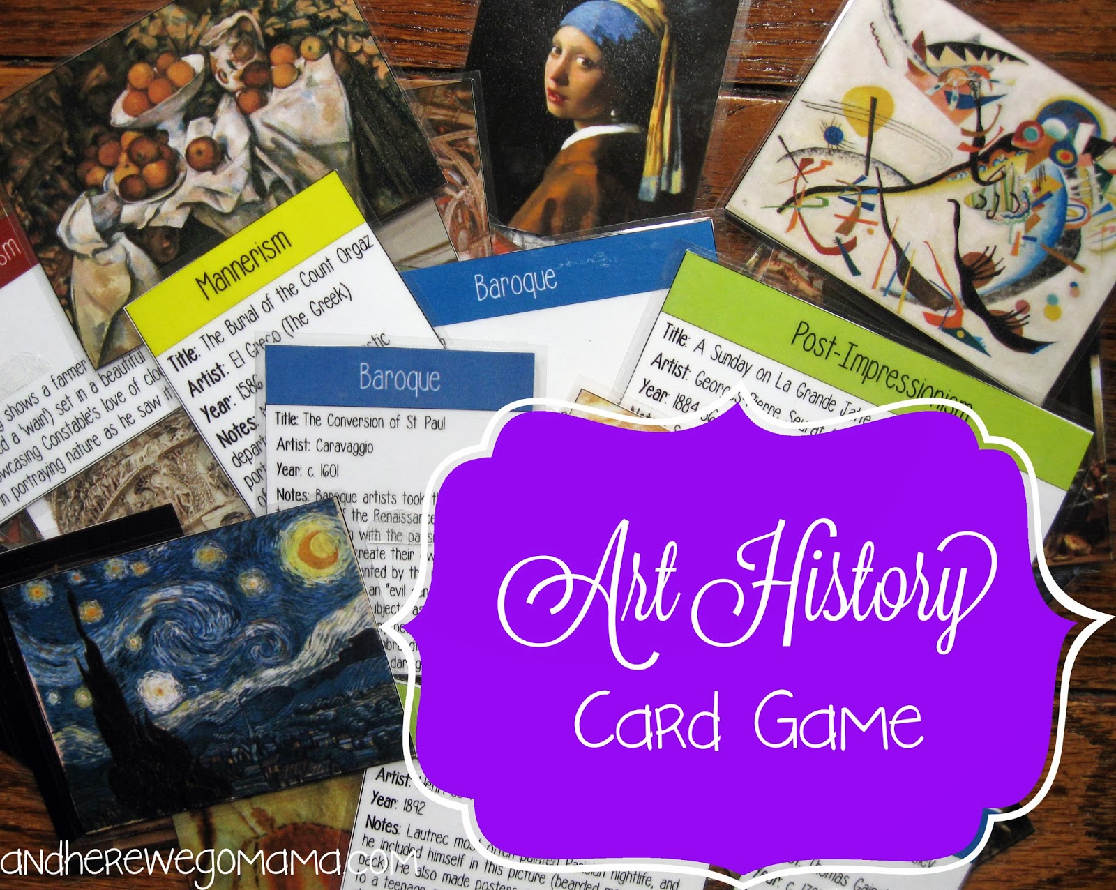 And Here We Go! Art History Card Game