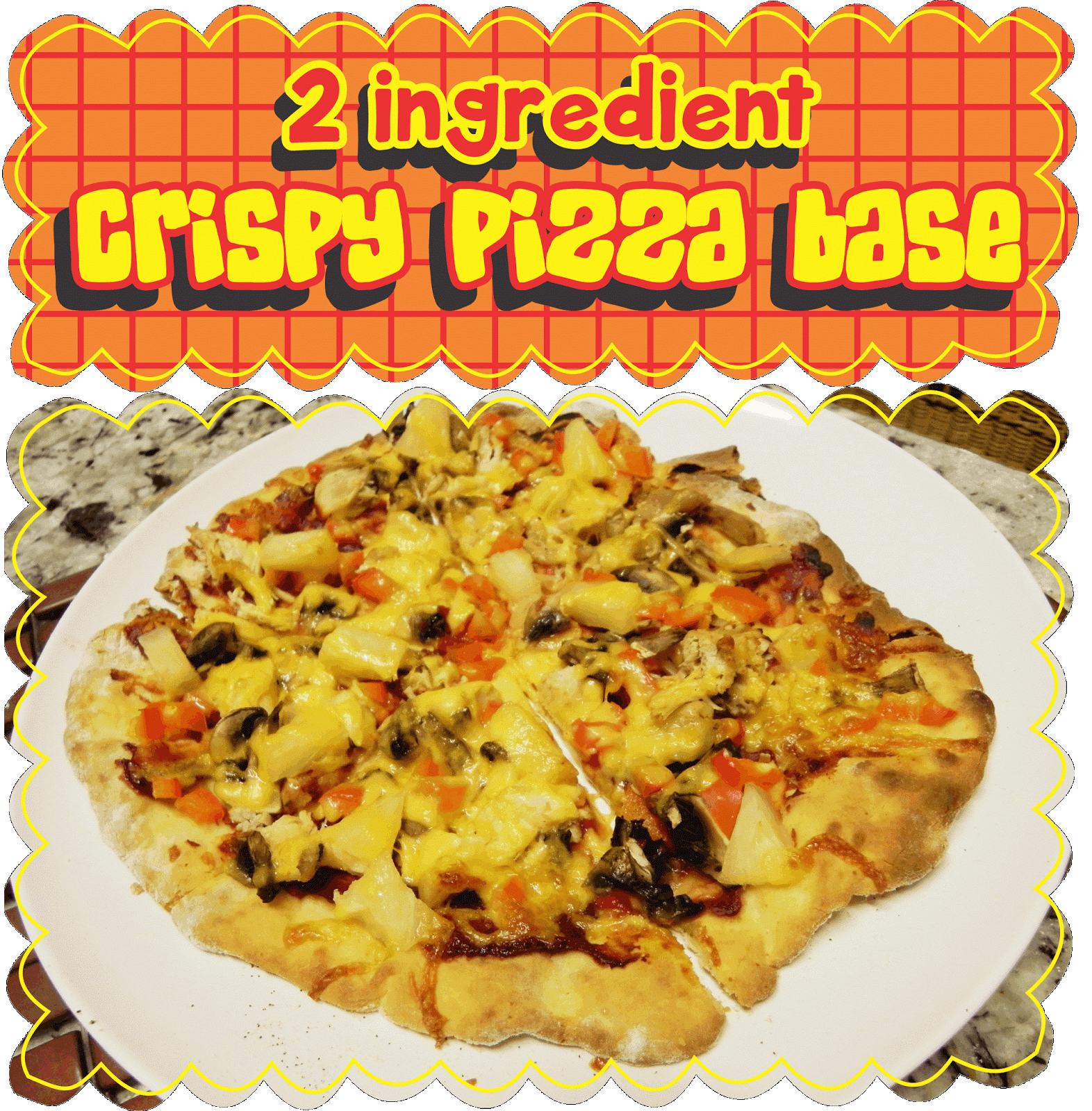 Easy Peasy Pudding and Pie! 2 Ingredient Crispy Pizza Base