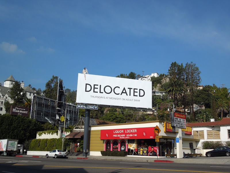 Delocated season 3 TV billboard
