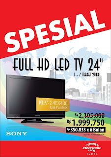 Sony Full HD LED TV 24 inch Rp 1.999.750