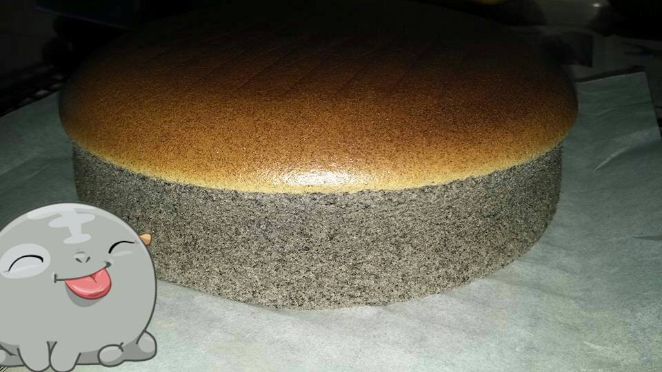 Black Sesame Seeds Ogura cake Baking's Corner