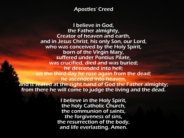 Creed the catholic apostle Apostles Creed