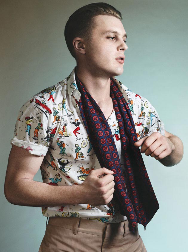 Olive Collar: Michael Pitt for Prada