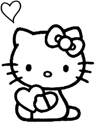 Digital Dunes Hello Kitty Valentine Coloring Pages