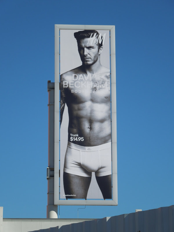 David Beckham underwear billboard