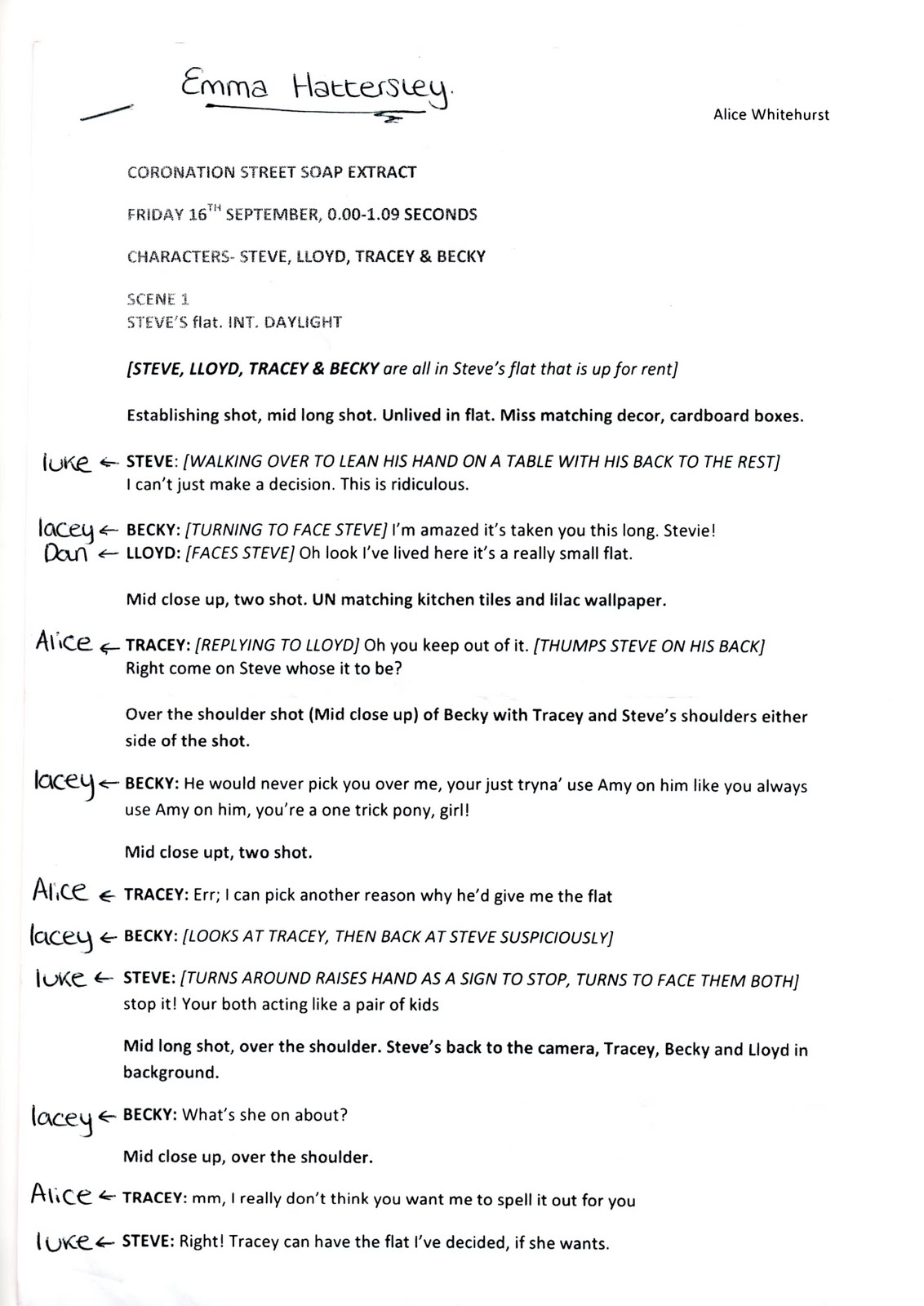 How to write a drama script picture