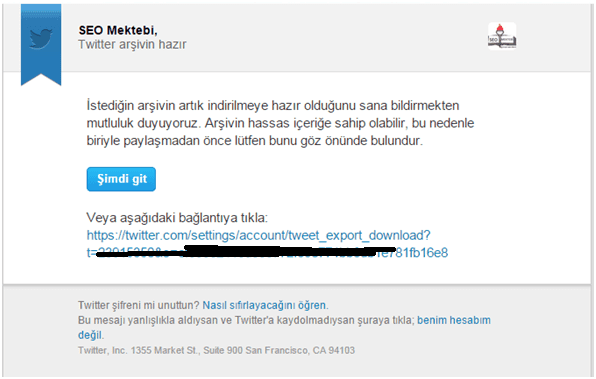 bütün tweet arşivinizi bilgisayara indirme bütün tweet arşivinizi bilgisayara indirme
