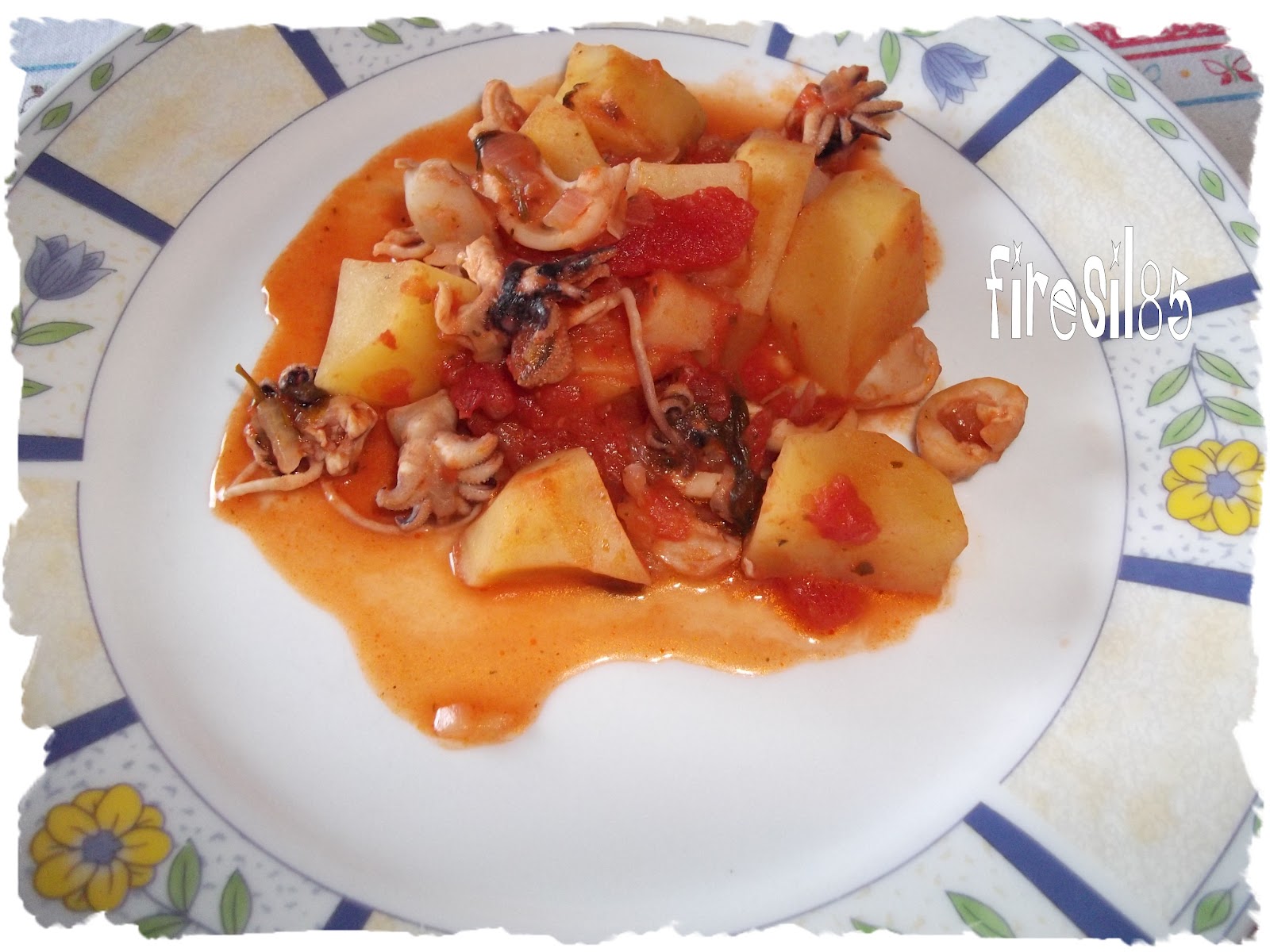 Golosona Seppie in umido con patate