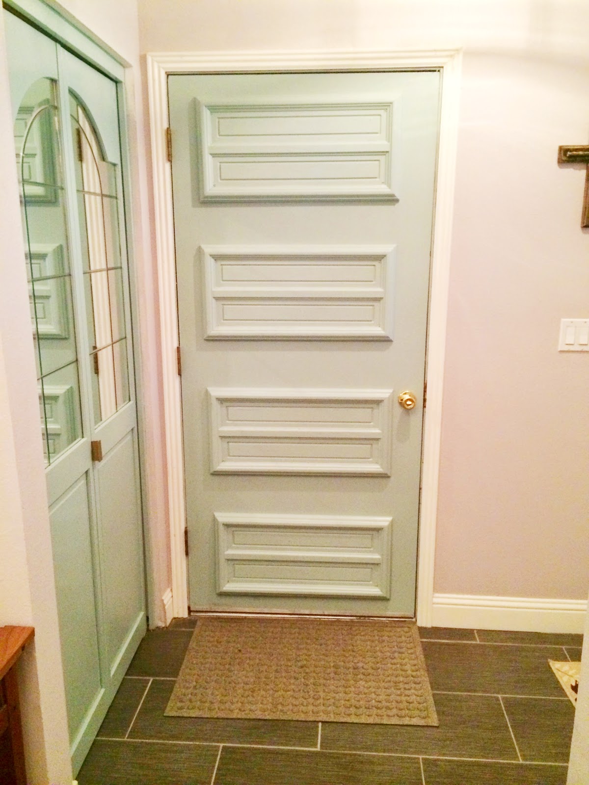 The Burrow Ugly door makeover how to cover a doggie door