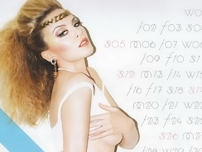 Kylie Minogue topless on 2012 Calendar