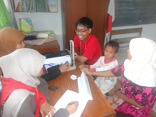 Bagas, saat Baksos-TTV di SD Sanensari