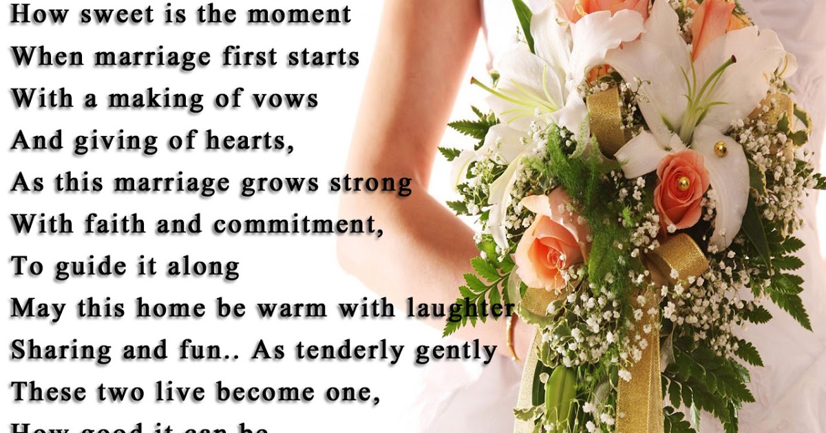 Wedding Short Poem By Famous Author With Wallpaper Poetry Likers