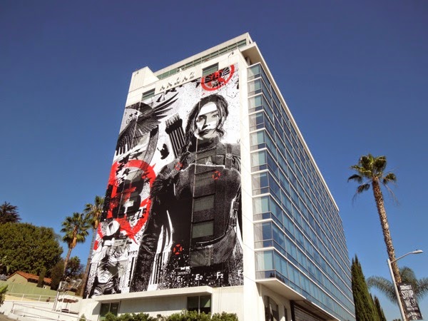 The Hunger Games: Mockingjay Part I giant billboard Hunger Games Mockingjay Part I giant billboard