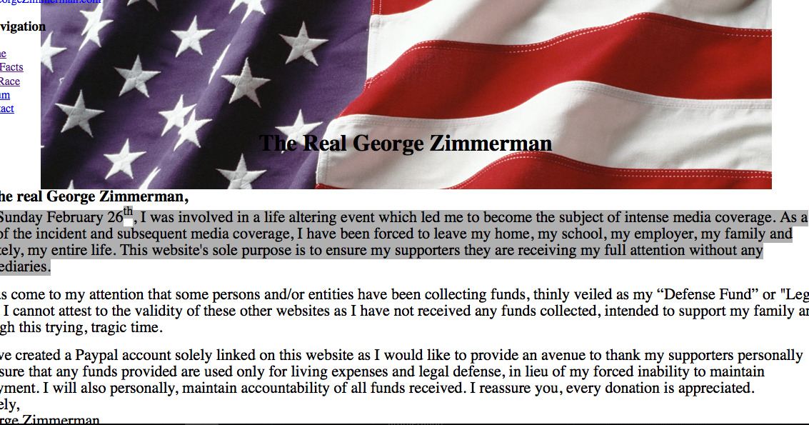 Wherever Zimmerman Is, Don't Feel Sorry For Him