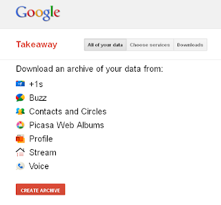 Backup your Google account