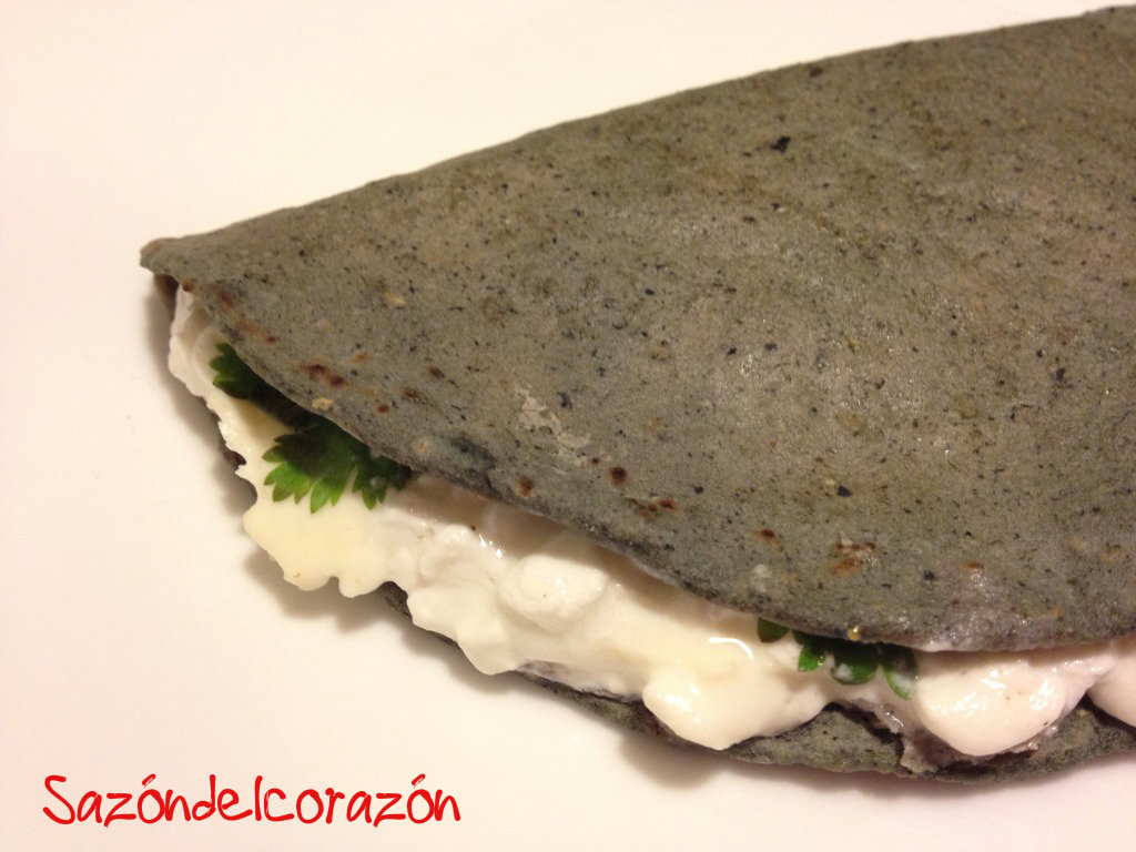 Sazón del corazón Quesadilla de queso cottage