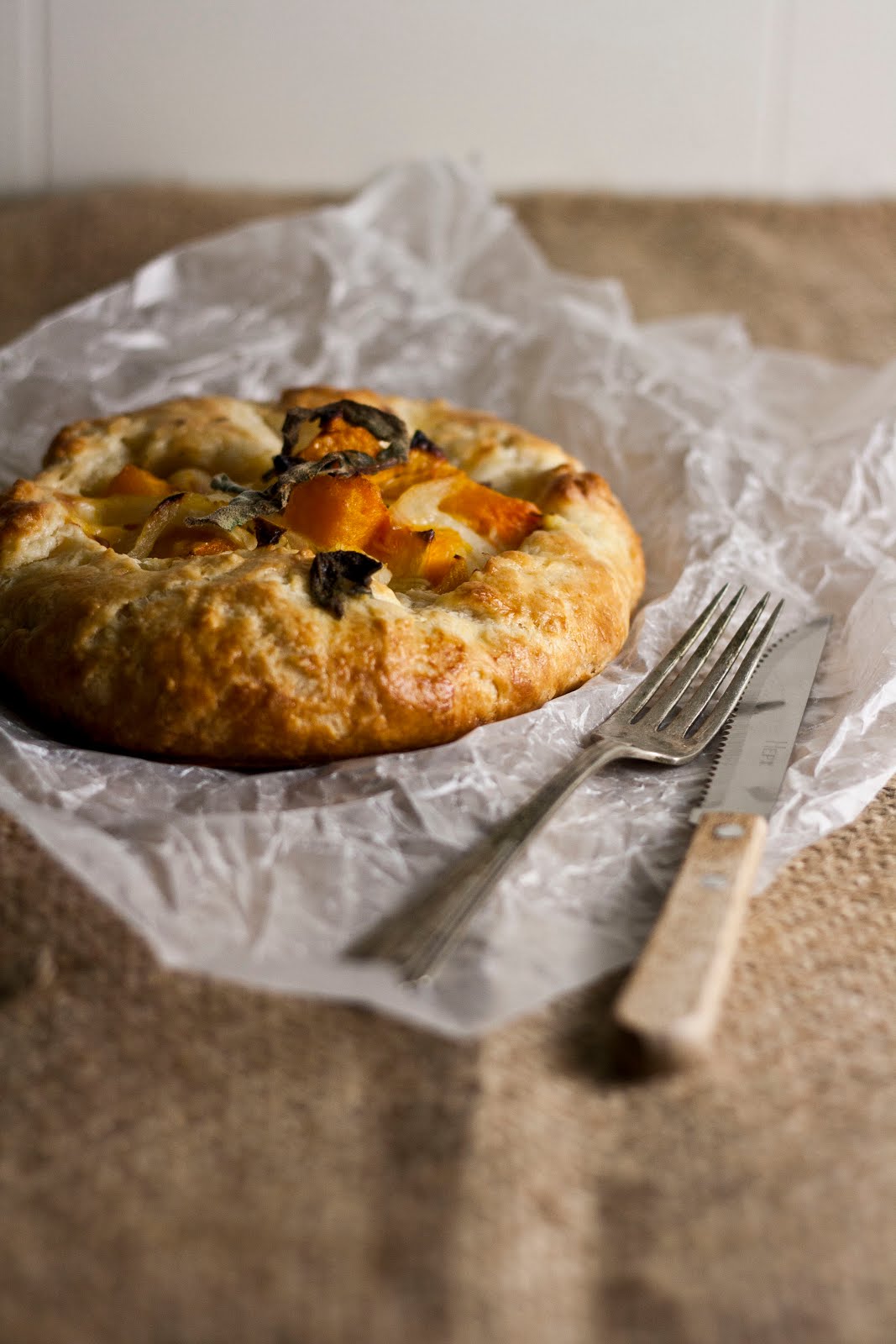 Butternut Squash and Caramelized Onion Galette hummingbird high a