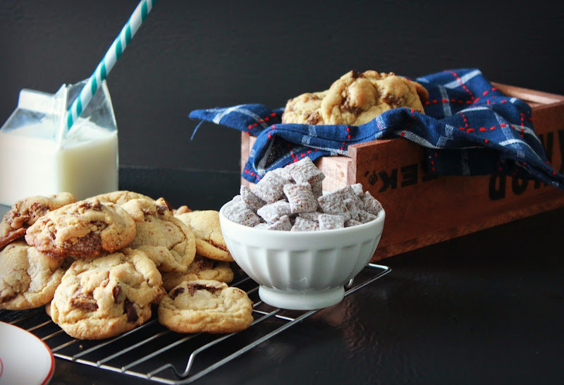 Puppy Chow Chocolate Chip Cookies, easy chocolate chip cookies