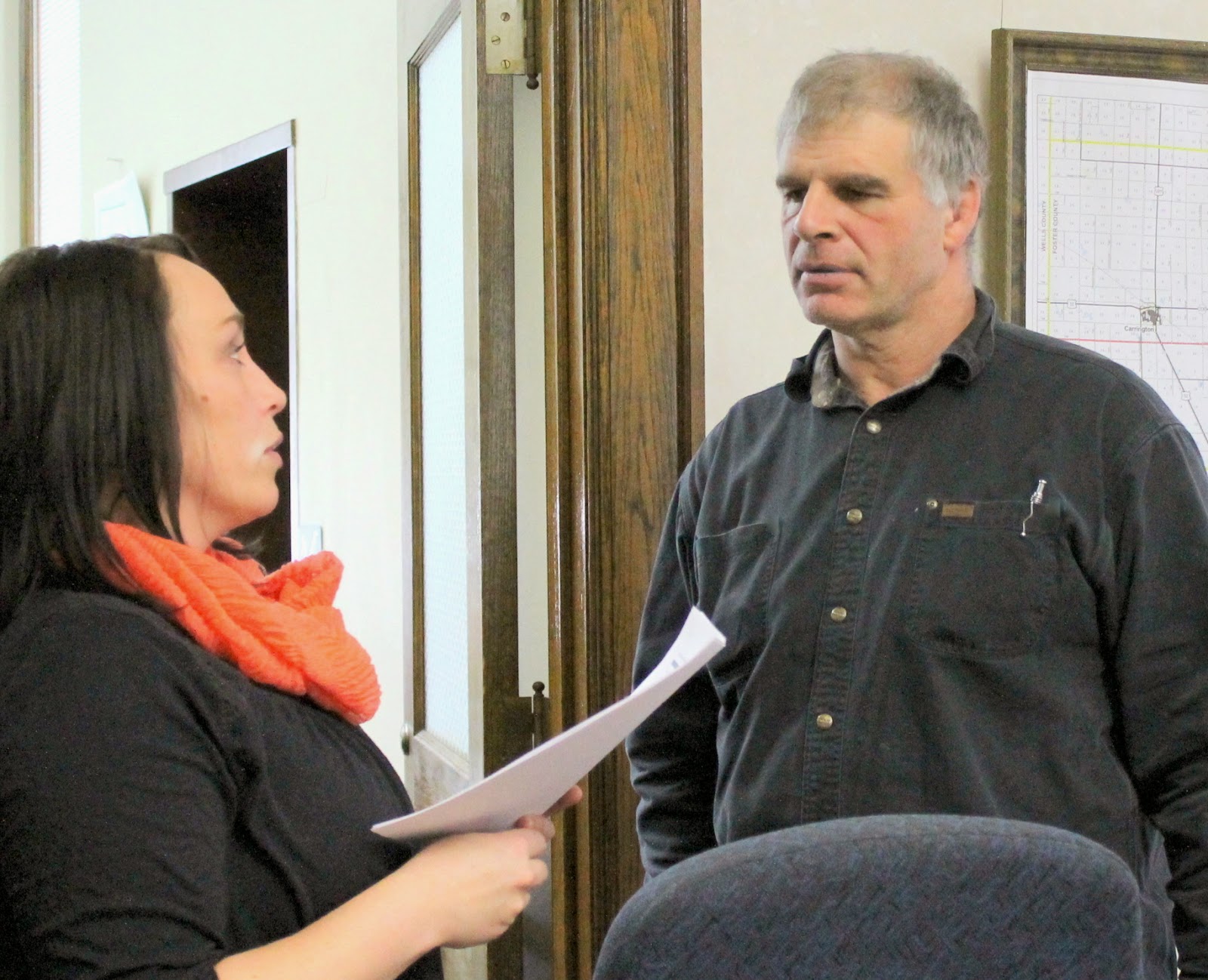 Carrington, North Dakota New Faces at the Foster County Courthouse