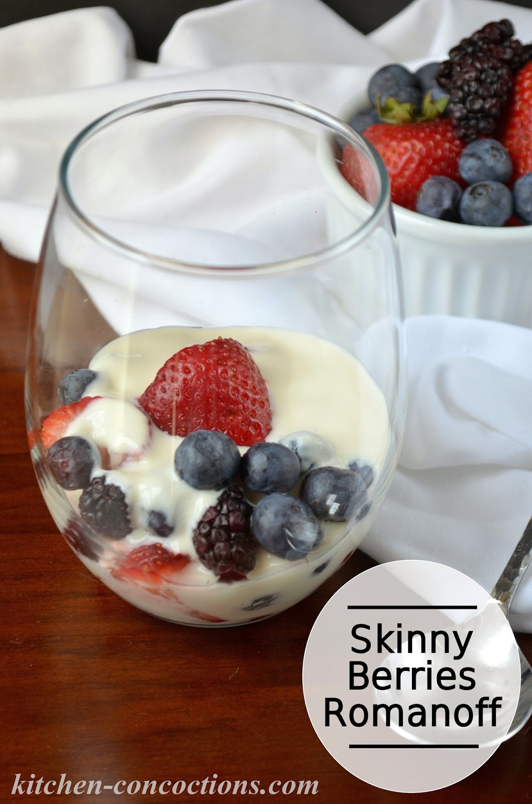Skinny Berries Romanoff Kitchen Concoctions