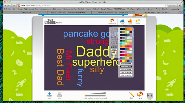 word cloud tutorial fathers day gift