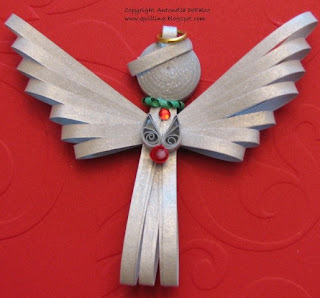 quilling quilled angel ornament