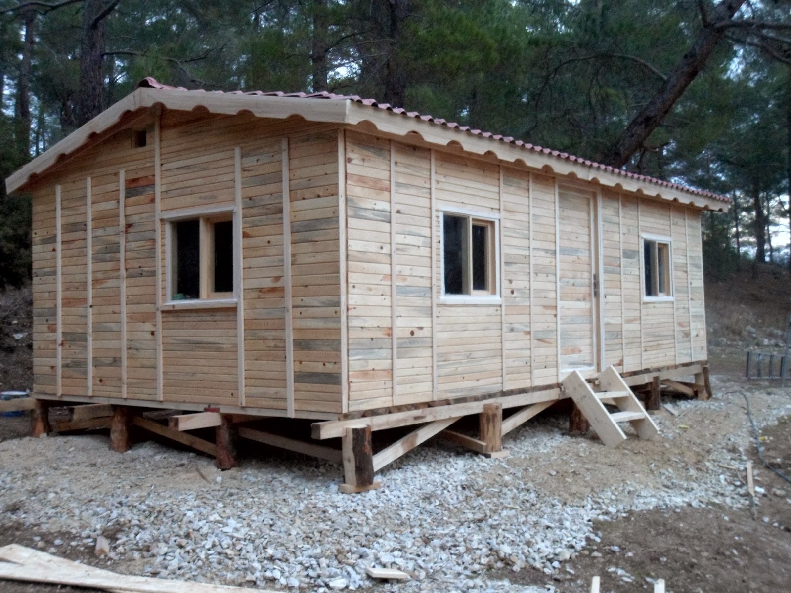 Ahşap ev 30 m2 konteynır tipi ev