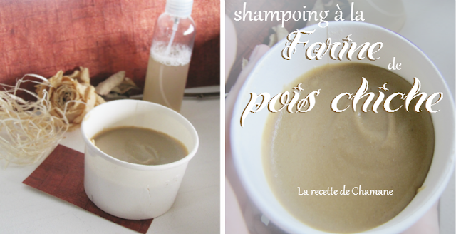 SHAMPOING à la FARINE de POIS CHICHES - chickpea flour shampoo