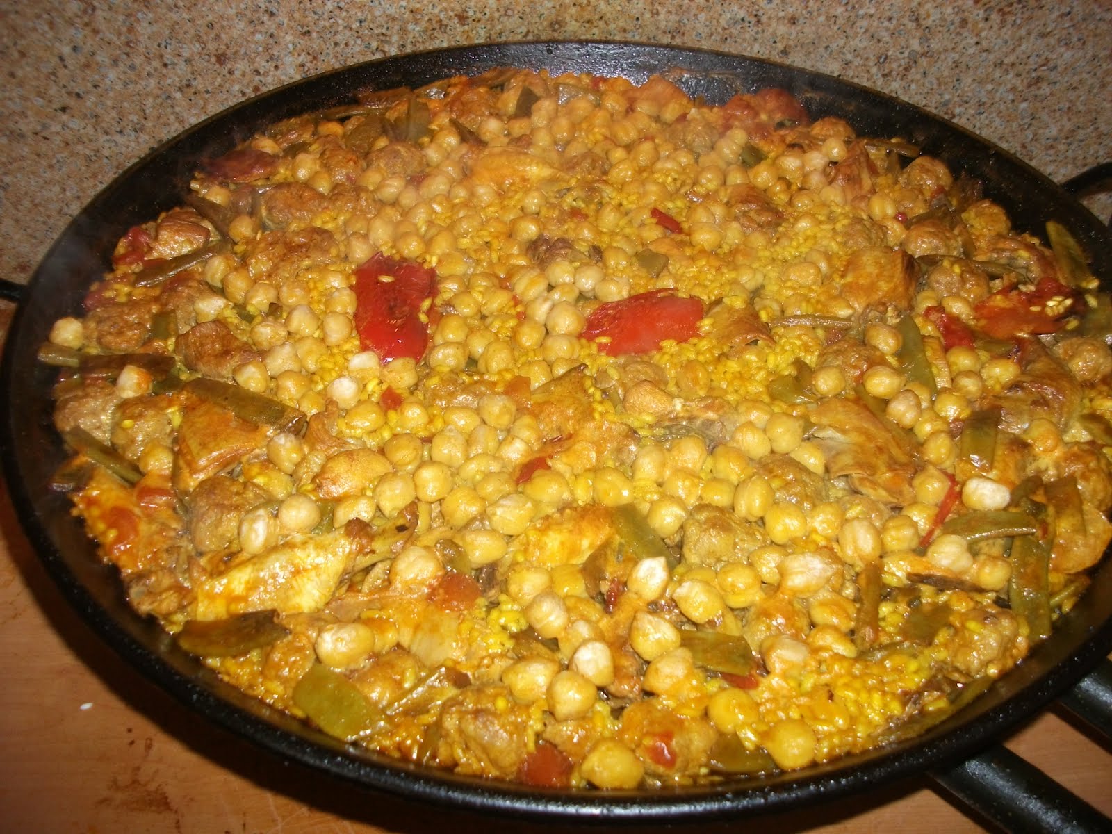 Cocinalaxant Paella con garbanzos