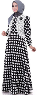 Gamis Motif Polkadot Gamis Motif Polkadot