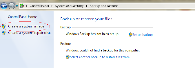 Create Windows 7 Recovery Disc