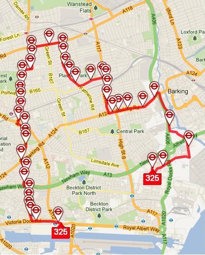 Bus 325 Route Map London Buses One Bus At A Time: The Return: The Number 325 Route
