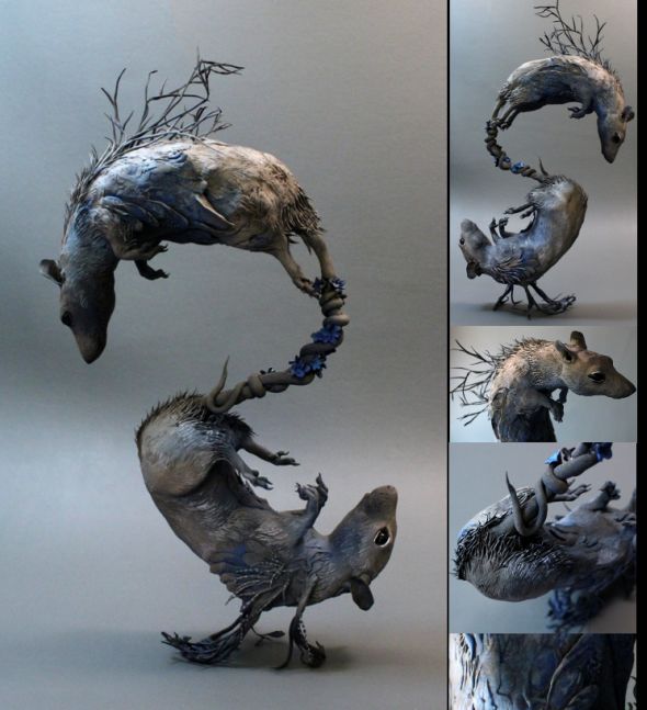 Ellen Jewett CreaturesFromEl deviantart esculturas surreais mixed animais Ratos gêmeos Ellen Jewett CreaturesFromEl deviantart esculturas surreais mixed animais Ratos gêmeos