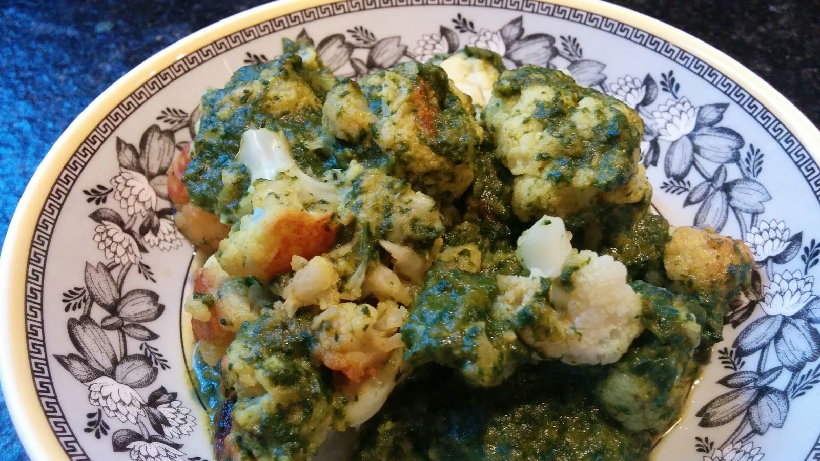 Got it, Cook it Indian Spinach and Cauliflower Palak Gobi Sabzi