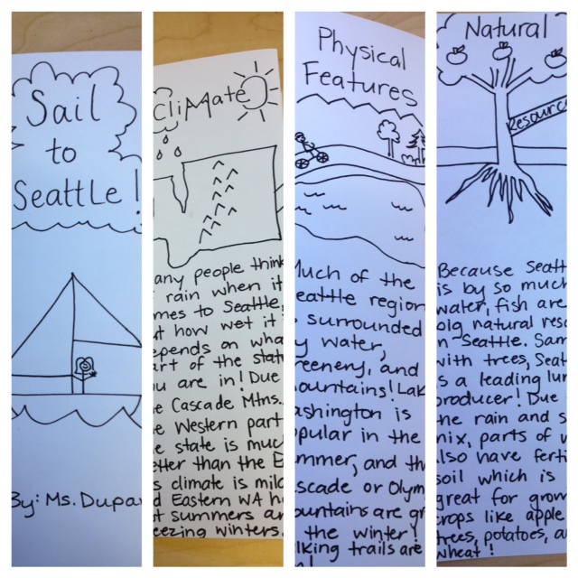 Miss Dupart's Third Grade Class State Brochure Project!