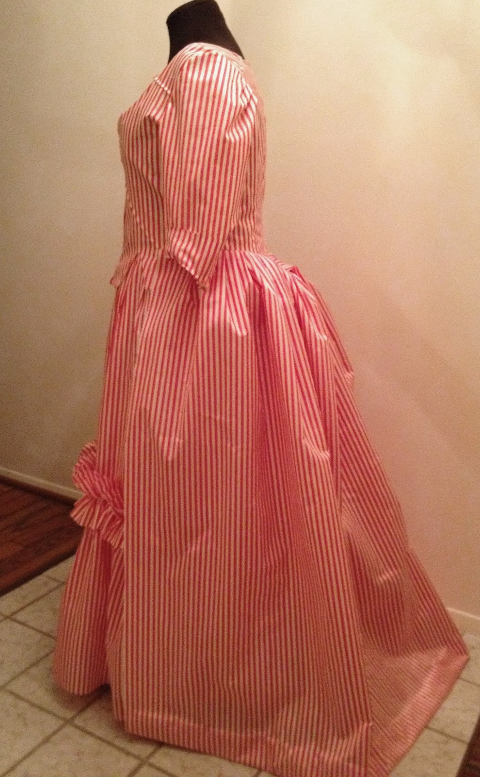 Maggie's Costume Wardrobe Red & White Striped gown